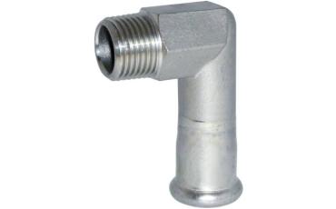 Vinkel med gevind nippel