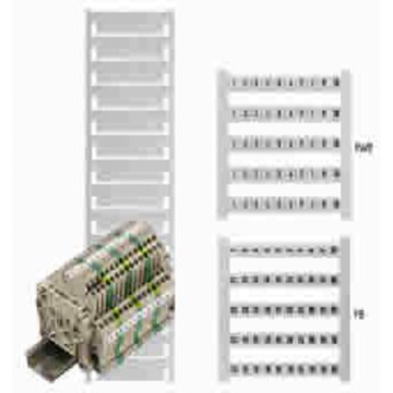 Weidmüller Klemmemærke dek 5 hvid m/ print - EAN 4008190075217