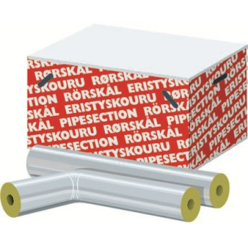 Rockwool Univ.rørskål 42x50mm m/alutape - EAN 5702317997213