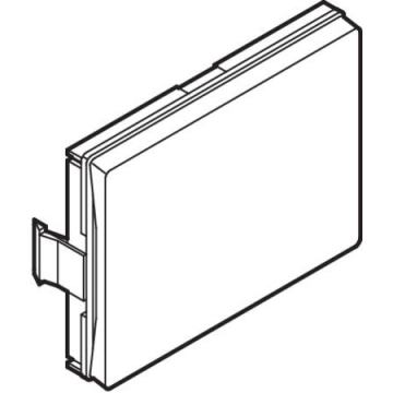 LK Clicline blænddæksel dobbelt hvid - EAN 5703302005791