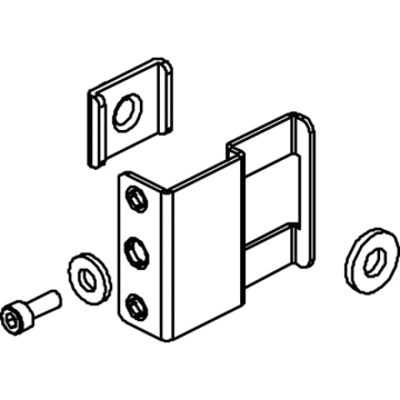 Cubic Beslag f/pe-klemme komplet pesk - EAN 5705100029030