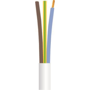 Ledning 3g1,0 h05vv-f hvid r50 - EAN 5705151009890