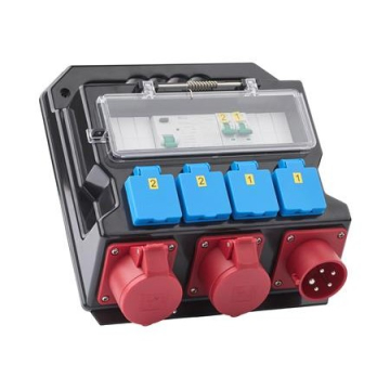 Heatcom Lt byggestrømtavle 16a 4 schuko udtag - EAN 5707359819875