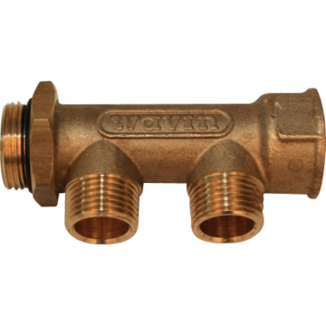 Wavin 3/4 fordrør m. kontram. 2 afgr. - EAN 5708525535711