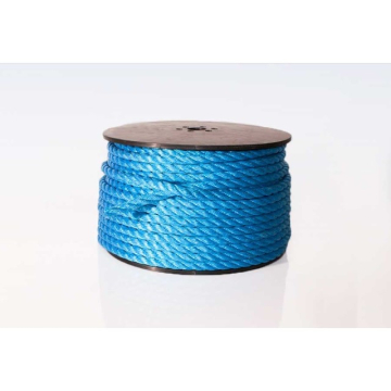 Polyreb blå 3-slået på spole 14mmx 75m - EAN 5709137024112