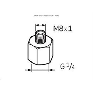Skf Nippel 1/4 m8x1 - EAN 7316570557299