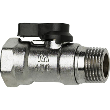 Ta 400 1/2'' kuglehane sort muffe/nippel - EAN 7318793742100