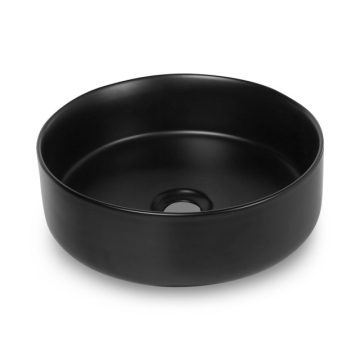 Blue label Håndvask, rund 36x36x12cm mat sort - EAN 8711802000298