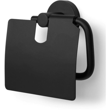 Blue label Toiletrulleholder m/låg sort - EAN 8711802073919